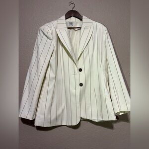 Worthington Cream Pinstripe Blazer